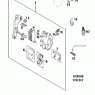 640 LS-E/mil Bremszange vorne brake caliper front 640 ls-e / mil 2000