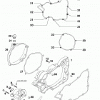 125/200 SX MXC EXC ENGINE Kupplungsdeckel clutch cover 125 / 200