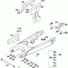 400/640 LC4-E, 640 LC4-E SUPER MOTO CHASSIS Schwingarm, kettenschutz swingarm, chain guard 400 / 640