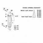 400/620 SUPER COMPETITION, 620 SC SUPER MOTO CHASSIS Federbein wp shock absorber wp 400 / 620