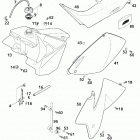 125 EXE, SUPER MOTO CHASSIS Tank, sitzbank, verkleidung tank, seat, cover 125