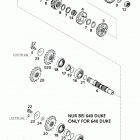 400/640 LC4-E, 640 ADVENTURE R, DUKE ENGINE Getriebe ii transmission ii 400 / 640