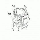 640 LS-E/mil Engine Zylinder cylinder 640 ls-e / mil 2000