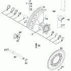 125 EXE, SUPER MOTO CHASSIS Vorderrad super moto front wheel super moto 125