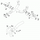 640 DUKE USA, AUSTRALIA CHASSIS Pipes, distributor tube 640