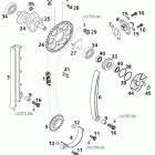 400/520 SX, EXC RACING ENGINE Steuertrieb timing valve 400 / 520