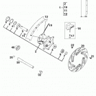 400 SXC USA CHASSIS Vorderrad front wheel 400