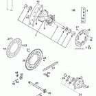 400/640 LC4-E, 640 LC4-E SUPER MOTO CHASSIS Hinterrad lc4-e rear wheel lc4-e 400 / 640