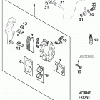 660 LC4 RALLYE CHASSIS Bremszange vorne brake caliper front 660