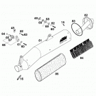 400/620 SUPER COMPETITION, 620 SC SUPER MOTO CHASSIS Silencer 400 / 620