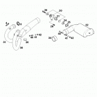400 SXC USA CHASSIS Pipes, pre silencer 400