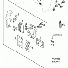 400/640 LC4-E, 640 LC4-E SUPER MOTO CHASSIS Bremszange vorne brake caliper front 400 / 640