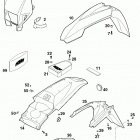 400/620 SUPER COMPETITION, 620 SC SUPER MOTO CHASSIS Mask, fender 400 / 620