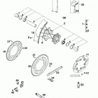400/620 SUPER COMPETITION, 620 SC SUPER MOTO CHASSIS Hinterrad sc rear wheel sc 400 / 620