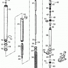 400/640 LC4-E, 640 LC4-E SUPER MOTO CHASSIS Gabelbeine wp usd43 fork legs wp usd43 400 / 640