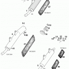 125/200 SX MXC EXC CHASSIS Exhaust silencer 125