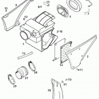 400/640 LC4-E, 640 LC4-E SUPER MOTO CHASSIS Luftfilterkasten air filter box 400 / 640