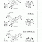 125/200 SX MXC EXC ENGINE Reed valve control 125 / 200
