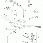 125/200 SX MXC EXC CHASSIS Lenker, armaturen handlebar, controls 125 / 200