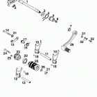 400/620 SUPER COMPETITION, 620 SC SUPER MOTO ENGINE Schaltung shifting mechanism 400 / 620