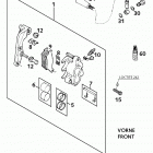 400/640 LC4 USA CHASSIS Bremszange vorne brake caliper front 400 / 640