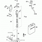 660 LC4 RALLYE CHASSIS Rear brake control 660