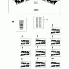 250/300/380 SX MXC EXC CHASSIS Dekor decal 125-380