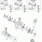 400/640 LC4-E, 640 ADVENTURE R, DUKE ENGINE Kurbelwelle, kolben crankshaft, piston 400 / 640