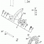 660 LC4 RALLYE CHASSIS Vorderrad front wheel 660