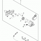 400/640 LC4-E, 640 LC4-E SUPER MOTO CHASSIS Bremszange hinten brake caliper rear 400 / 640