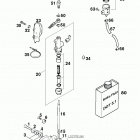 400/620 SUPER COMPETITION, 620 SC SUPER MOTO CHASSIS Rear brake control 400 / 620