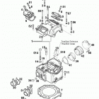 640 LS-E/mil Engine Zylinderkopf cylinder head 640 ls-e / mil 2000