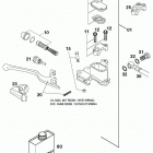 250/300/380 SX MXC EXC CHASSIS Handbremszylinder brembo hand brake cylinder 125-380