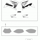 400/620 SUPER COMPETITION, 620 SC SUPER MOTO CHASSIS Dekor decal 400 / 620