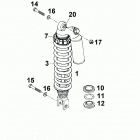 640 DUKE USA, AUSTRALIA CHASSIS Federbein white power shock absorber white power 640