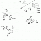 400/620 SUPER COMPETITION, 620 SC SUPER MOTO CHASSIS Flasher, rear light 400 / 620