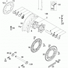 125 EXE, SUPER MOTO CHASSIS Hinterrad super moto rear wheel super moto 125