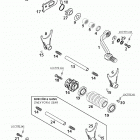 400/520 SX, EXC RACING ENGINE Schaltung shifting mechanism 400 / 520