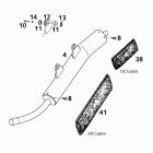 125 EXE, SUPER MOTO CHASSIS Exhaust silencer 125