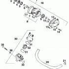 400/620 SUPER COMPETITION, 620 SC SUPER MOTO ENGINE Wasserpumpe, thermostat water pump, thermostat 400 / 620