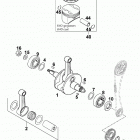 640 LS-E/mil Engine Kurbelwelle, kolben crankshaft, piston 640 ls-e / mil 20...