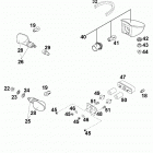 640 DUKE USA, AUSTRALIA CHASSIS Flasher, rear light 640