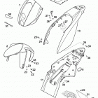 640 DUKE USA, AUSTRALIA CHASSIS Mask, fenders 640