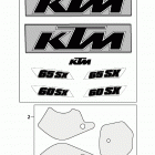 60/65 SX CHASSIS Dekor decal 60 / 65