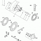400/620 SUPER COMPETITION, 620 SC SUPER MOTO CHASSIS Hinterrad sc super moto rear wheel sc super moto 620