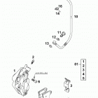 640 DUKE USA, AUSTRALIA CHASSIS Bremszange vorne brake caliper front 640