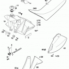400/620 SUPER COMPETITION, 620 SC SUPER MOTO CHASSIS Tank, sitzbank, verkleidung tank, seat, cover 400 / 620