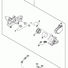 660 RALLYE LC4 CHASSIS Bremszange hinten brake caliper rear 660 99