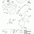 125 / 200 SX, MXC, EXC, EGS CHASSIS Tank, sitzbank, verkleidung tank, seat, cover 125-380 99