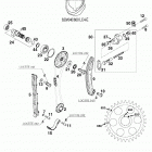 660 LC4 RALLYE ENGINE Steuertrieb timing drive 660 99